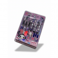 Set 3 stilouri scolare cerneala radiabila cu 3 rezerve si radiera Odemei
